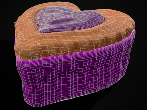 Valentines Jelly Heart Pastry 3D Модель
