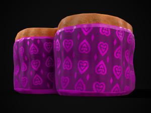 Valentines Jelly Heart Pastry 3D Модель
