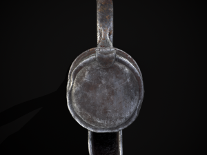 Worn Decorated Pewter Flagon 3D-Modell