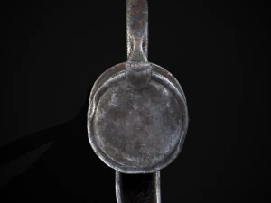 Worn Decorated Pewter Flagon 3D Model