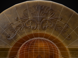Limestone Ornamented Fire bowl 3D 모델