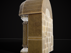 Limestone Ornamented Fire bowl 3D 모델