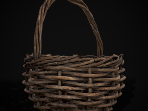 Wooden Root Basket model 3D मॉडल