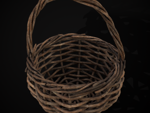 Wooden Root Basket model 3Dモデル