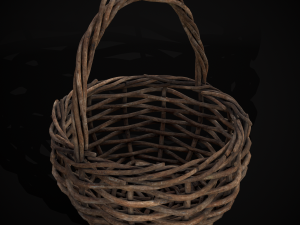 Wooden Root Basket model 3Dモデル