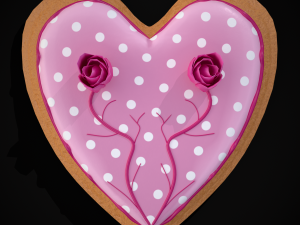 Valentines Jelly Filled Cookie Modelo 3D