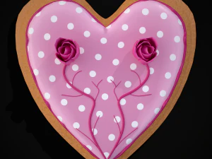 Biscotto ripieno di gelatina di San Valentino Modello 3D