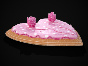 Valentines Jelly Filled Cookie 3D Model