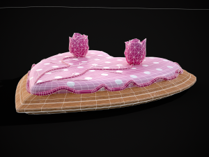 Valentines Jelly Filled Cookie 3D Model
