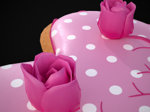 Valentines Jelly Filled Cookie 3D Model