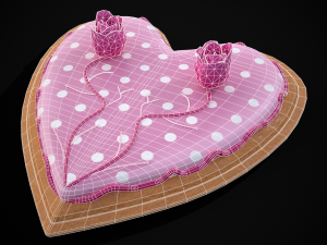 Valentines Jelly Filled Cookie 3D Model