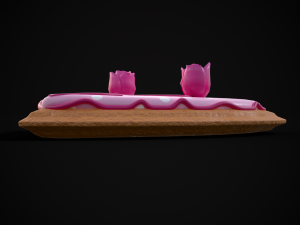 Valentines Jelly Filled Cookie 3D Model