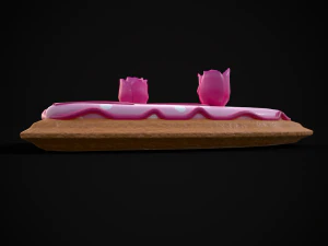 Valentines Jelly Filled Cookie 3D Model