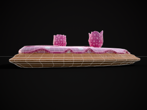 Valentines Jelly Filled Cookie 3D Model