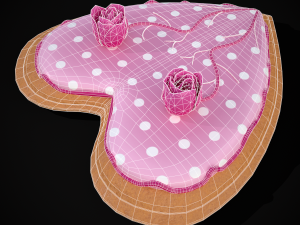 Valentines Jelly Filled Cookie 3D Model