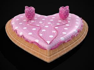 Valentines Jelly Filled Cookie 3D Model