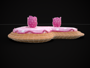 Valentines Jelly Filled Cookie 3D Model