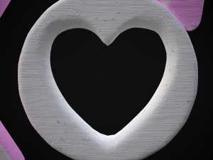 XOXO Wood Lettering 3D Model