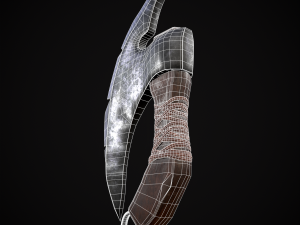Medieval Stubby Axe 3D 模型