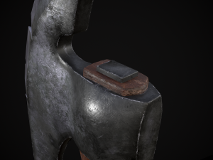 Medieval Stubby Axe 3D 模型