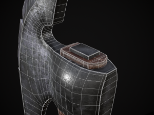 Medieval Stubby Axe 3D 模型
