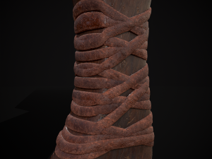 Medieval Stubby Axe 3D 模型