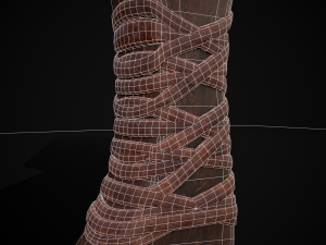 Medieval Stubby Axe 3D 模型