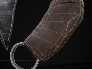 Medieval Stubby Axe 3D 模型