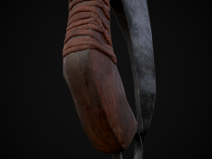 Medieval Stubby Axe 3D 模型