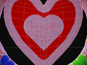 Valentines Hanging Heart 3D Modelo 3D