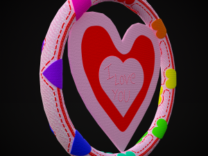 Valentines Hanging Heart 3D Modelo 3D