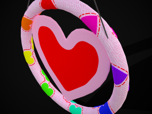 Valentines Hanging Heart 3D Modelo 3D