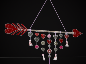 Valentines Arrow Hanger 3D मॉडल