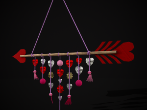 Valentines Arrow Hanger 3D मॉडल
