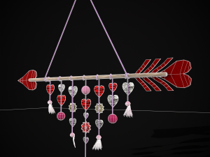 Valentines Arrow Hanger 3D मॉडल