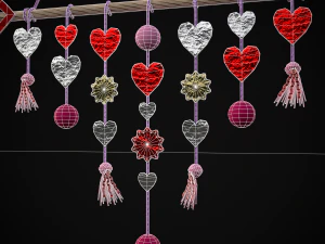 Valentines Arrow Hanger 3D Model