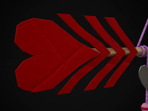 Valentines Arrow Hanger 3D Model