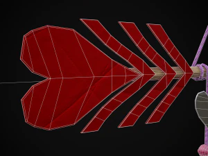 Valentines Arrow Hanger 3D Model