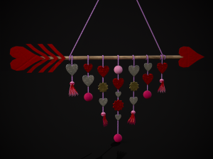 Valentines Arrow Hanger 3D मॉडल