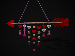 Valentines Arrow Hanger 3D मॉडल