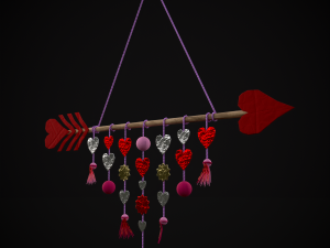 Valentines Arrow Hanger 3D मॉडल