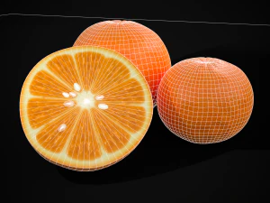 3D Navel Oranges 3D Model