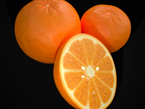 3D Navel Oranges 3D Model