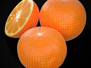 3D Navel Oranges 3D Model
