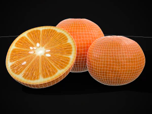 3D Navel Oranges 3D Model