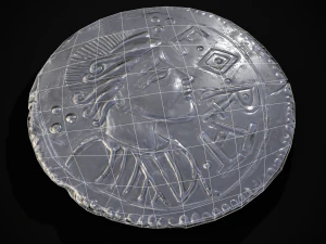 Silver Penny Of Cynethryth 3D Model