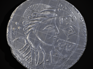 Silver Penny Of Cynethryth 3D-Modell