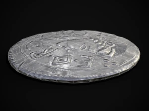 Silver Penny Of Cynethryth 3D Model