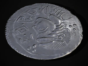 Silver Penny Of Cynethryth 3D Model