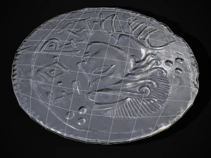Silver Penny Of Cynethryth 3D Model